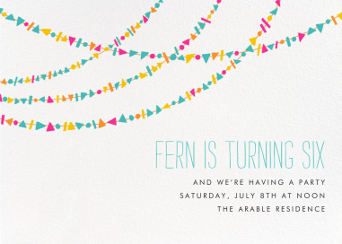 Streamer Shapes - Birthday Invitation by Paperless Post