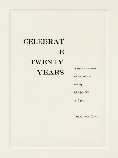 Triple Inner Bevel by Paperless Post