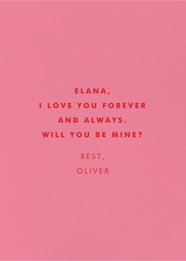 Love You More (Micke Lindebergh) - Valentine's Day Card by Wrap - Back