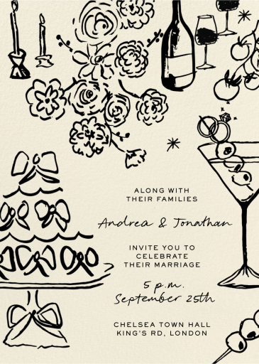 To the Nines - Wedding Invitation by Pulp Templates Co.