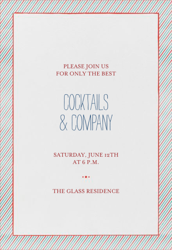 The Prepster - Cocktail Party Invitation by Mr. Boddington's Studio