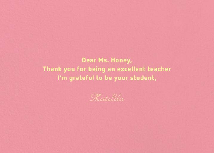 Thanks to the Max (Krista Perry) - Teacher Appreciation Invitation by Red Cap Cards - Back