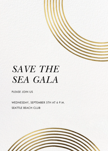 Sand Garden - Gala Invitation by kate spade new york