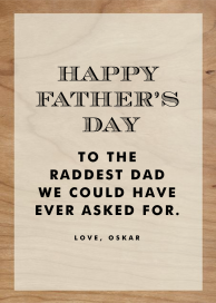 Wood Grain Color Block by Paperless Post