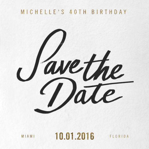Bold Print - Save the Date by Paperless Post