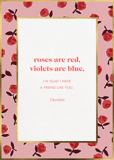 Prim Roses - Valentine's Day Invitation by kate spade new york