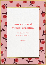 Prim Roses - Valentine's Day Card by kate spade new york