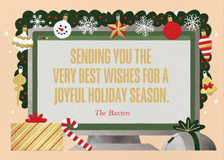 Home Screen - Holiday Card by Paperless Post - Back