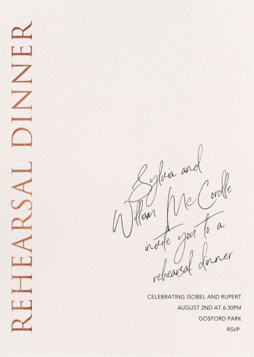 Officially Official - Rehearsal Dinner Invitation by Paperless Post