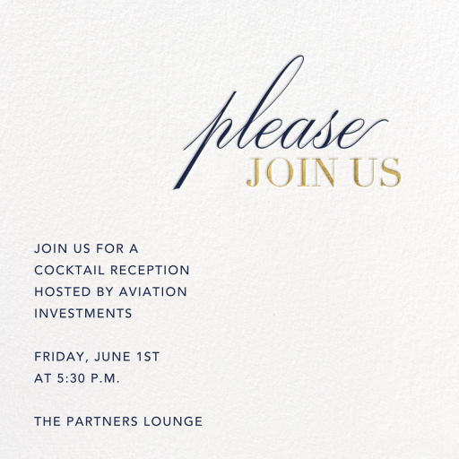 Please Join Us - Cocktail Party Invitation by Paperless Post