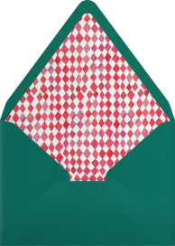 Watercolor Ribbon Holiday Invitation Envelope
