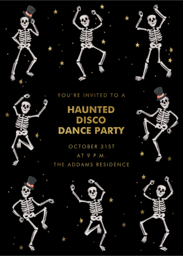 Dancing Skeletons - Halloween Invitation by Rifle Paper Co.