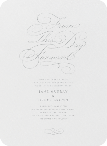 From This Day Forward by Crane & Co.