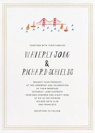 Miss Golden Gate (Invitation) - Wedding Invitation by Mr. Boddington's Studio