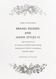 Floral Silhouette (Invitation) - Wedding Invitation by Rifle Paper Co.