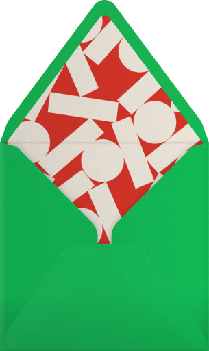 Joyful Wishes - Paperless Post Envelope