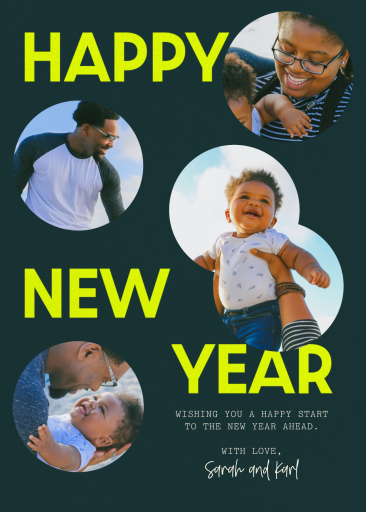 Round and Round - New Year's Card by Paperless Post