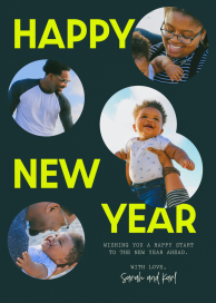Round and Round - Card de Año Nuevo Card  Paperless Post