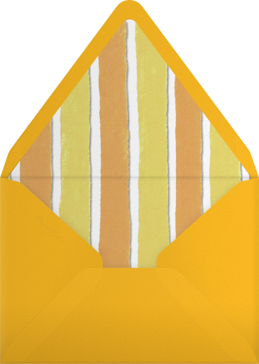 Ladybug Gingham Floral Invitation Envelope