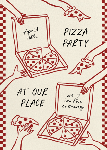Grab a Slice - Dinner Party Invitation by Paperless Post