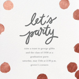 Big Dot Party - Graduation Party Invitation by Sugar Paper