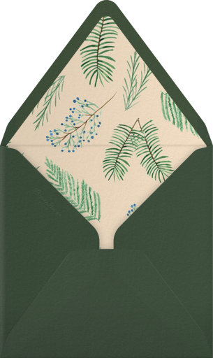 Pine Cone and Juniper - Paperless Post Envelope