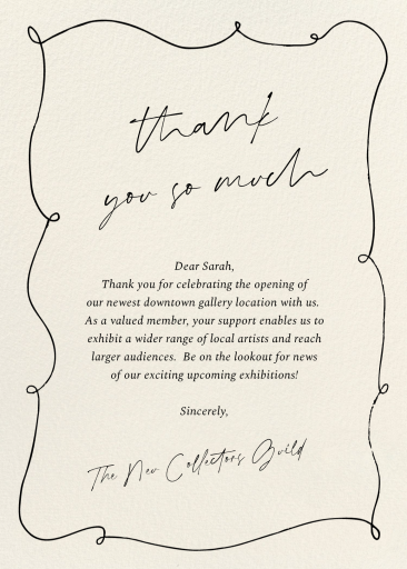 Handwritten Border - Business Greeting Card by Paperless Post