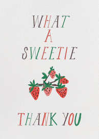 What A Sweetie - Thank You Card by Mr. Boddington's Studio