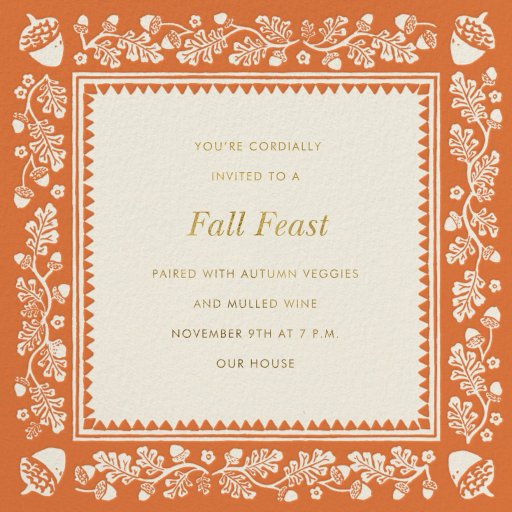 Classic Harvest - Party Invitation by Rifle Paper Co.