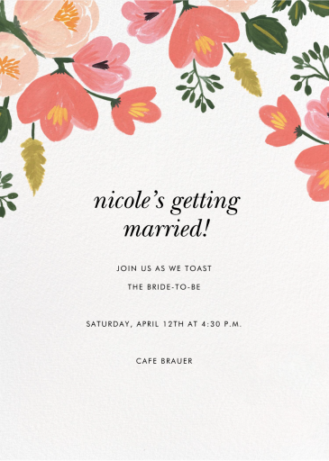 Pastel Petals - Bridal Shower Invitation by Rifle Paper Co.