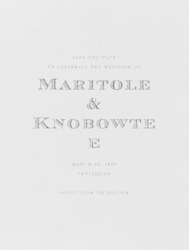 Burano (Save The Date) by Crane & Co.