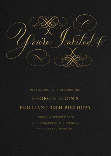 You're Invited - Birthday Invitation by Bernard Maisner