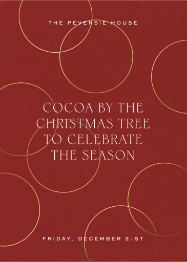 Gold Rings - Invitation by Paperless Post