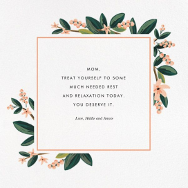 November Herbarium (Square) - Mother's Day Card by Rifle Paper Co.