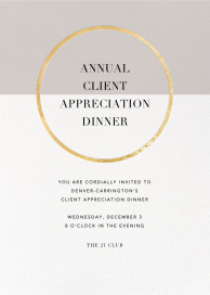 Metallic Circle by Paperless Post