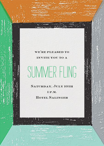 Bright Lights, Big Party - Summer Party Invitation by Mr. Boddington's Studio