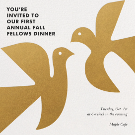 Dancing Doves - Business Event Invitation by Jonathan Adler