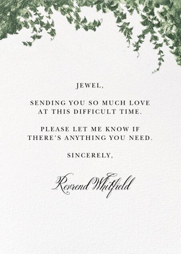 Climbing Ivy - Greeting Card by Paperless Post - Back