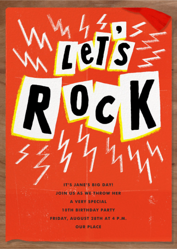 Set List - Invitation by Paperless Post