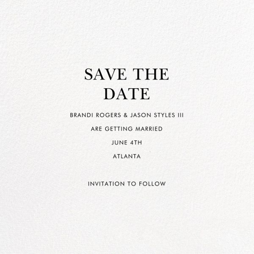 Eucalyptus Sprigs - Save the Date by Linda and Harriett - Back