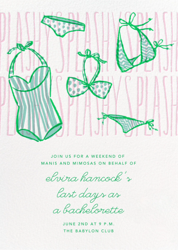 Splashy Splashy - Summer Party Invitation by Paperless Post