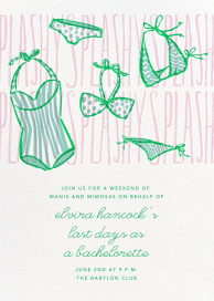 Splashy Splashy - Bachelorette Party Invitation by Paperless Post