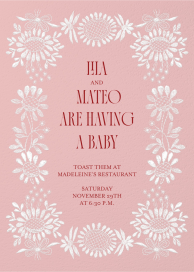 Embroidered Threads - Baby Shower Invitation by The V&A
