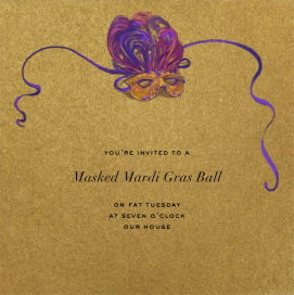 Celebration Mask by Paperless Post