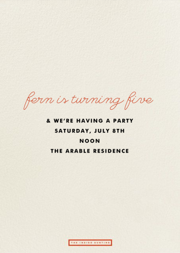 Hopscotch - Birthday Invitation by The Indigo Bunting - Back