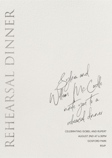 Officially Official - Rehearsal Dinner Invitation by Paperless Post