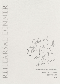 Officially Official - Rehearsal Dinner Invitation by Paperless Post