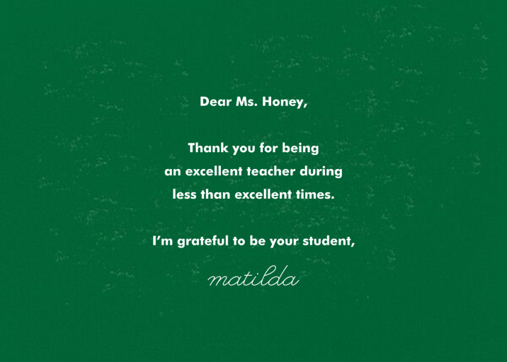 Repetition - Teacher Appreciation Invitation by Cheree Berry Paper & Design - Back