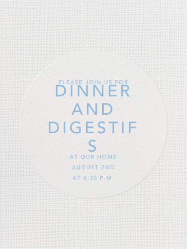 Linen - Dinner Party Invitation by Paperless Post