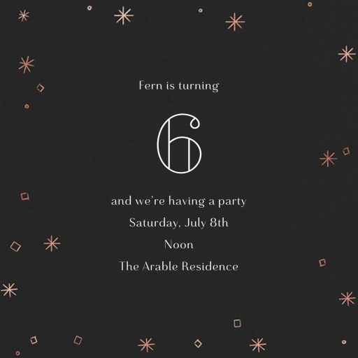 Fall ‘Fetti - First Birthday Invitation by Paperless Post - Back